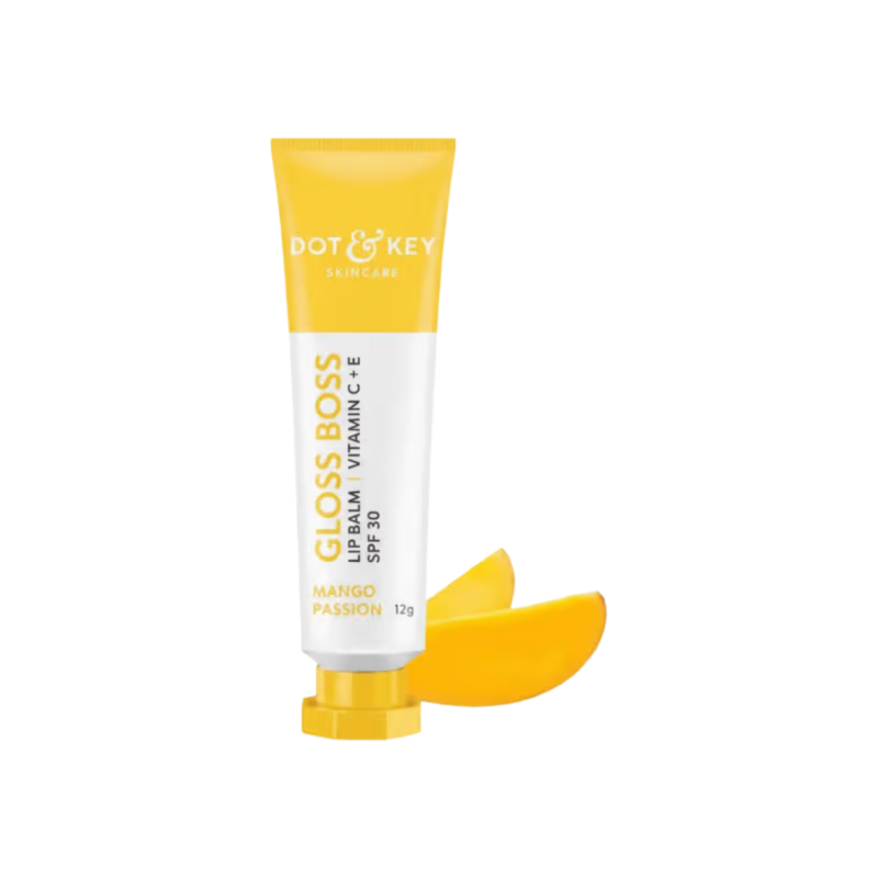 DOT & KEY Gloss Boss Vitamin C + E Lip Balm with SPF 30+ 12g - Mango Passion