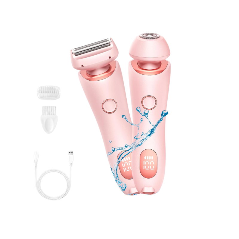 Blink Lady Shaver Waterproof 2 IN 1 ElectricTrimmer Women Hair Remover - Pink