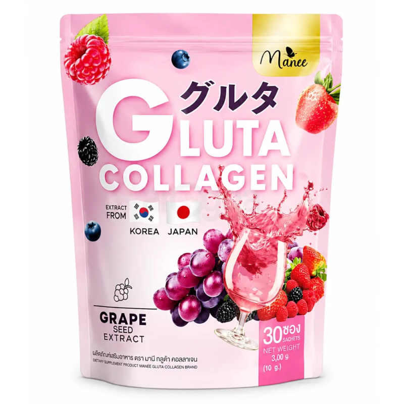 Manee Gluta Collagen Juice 1 packet 30 pcs (Made In Thailand)