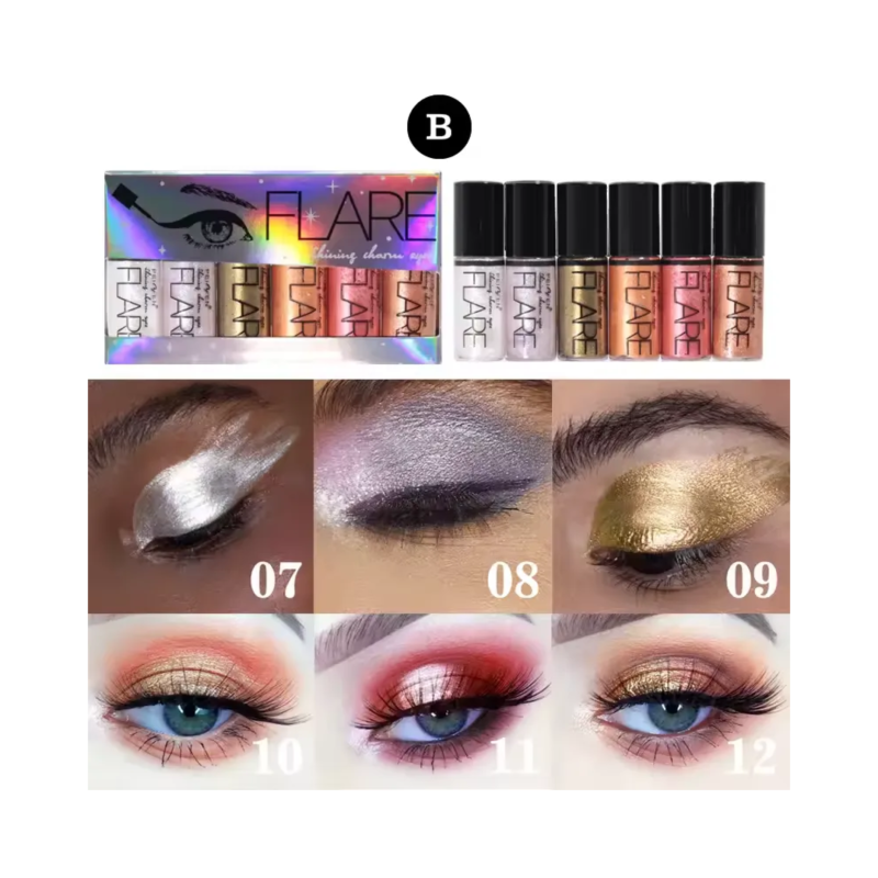 PEIYEN FLARE 6 Colors Charm Shine Liquid Eyeshadow / Eyeliner (B)