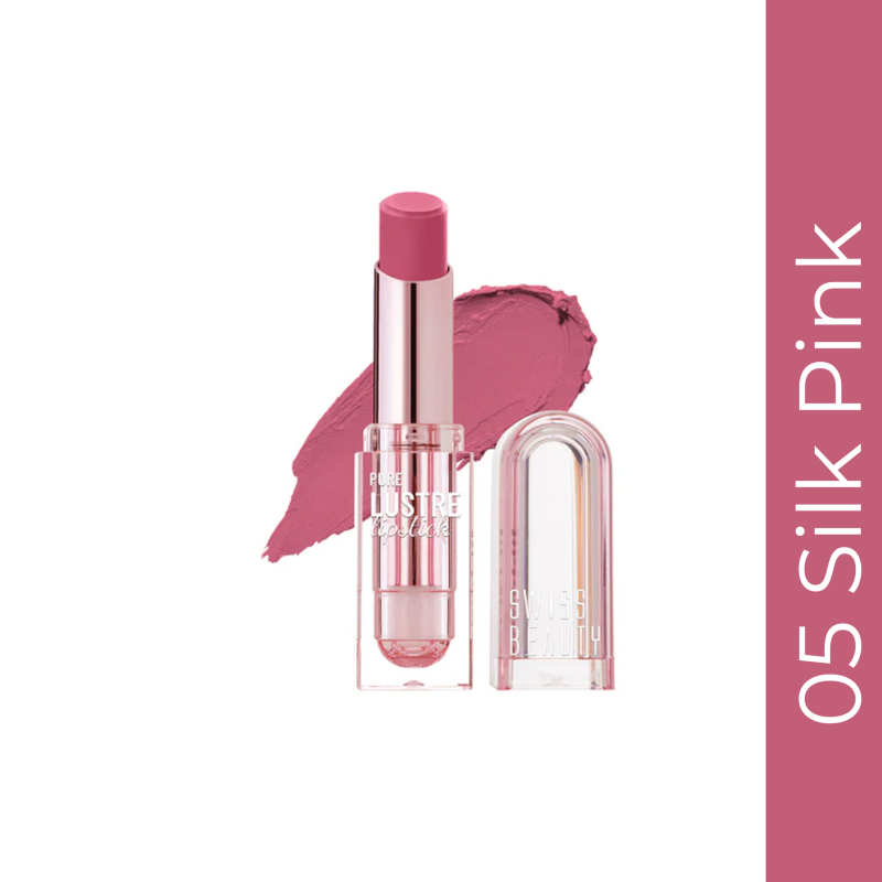  Swiss Beauty Pure Lustre Lipstick 05 Silk Pink