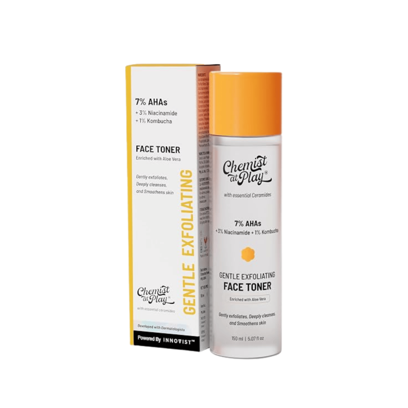 Chemist At Play Glycolic Acid Face Toner for Gentle Exfoliation & Skin Hydration 150ml