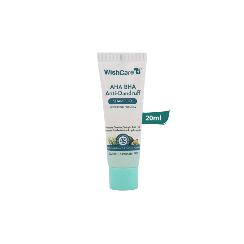 WishCare Hydrating AHA BHA Anti Dandruff Shampoo 20 ml