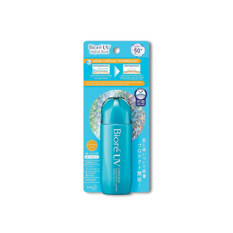 Biore UV Aqua Rich Aqua Protect Lotion Water Layer Pack UV SPF50 + PA ++++ 70 gm